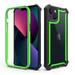 Decase Phone Shell for Apple iPhone 7 / 8 / SE 2022 & 2020 Dual Layer Hybrid Rubber Bumper Transparent Phone Cover Shockproof Anti-Yellow Clear Case for Apple iPhone 7 / 8 / SE 2022 & 2020 Green