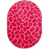 giraffe girly giraffe area rug animal print area rug indoor rug doorway rug pet-friendly rug perfect for living room entryway 6 x 8 oval