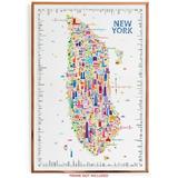 Alfalfa NY Iconic New York Travel Poster Style Wall Art Print - Vintage Artwork for Home and Apartment Decor - Perfect Gift for NYC Manhattan New Yorker & Big Apple Fans