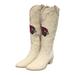 Women's Cuce Cream Arizona Cardinals Cowboy Boots