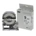 LW-300 LW-400 LW-600P LW-700 LW1000P Label Tape 9mmx8m Black on White for Epson Tape Label Maker