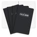 Field Notebook/Journal - 5 x8 - Black - Graph Memo Book - Pack of 4