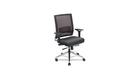 Lorell LLR90041 Exec. Swivel Chair 28.50in.x28.25in.x43.50in. Black MeshLthr