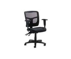 Lorell LLR86201 Managerial MidBack Chair Mesh 27.50in.x27.50in.x40.50in. Black