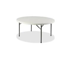 Lorell LLR60327 Table Banquet 300lb Capacity 48in.x48in.x29.25in. Platinum