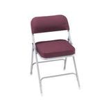 National Public Seating 3218 2 inch Seat Upholstered Folding Chair New Burgundy with Grey Frame Set screenshot. Chairs directory of Office Furniture.