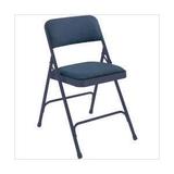 National Public Seating 2205 Fabric Upholstered Premium Folding Chair Imperial Blue with Blue Frame screenshot. Chairs directory of Office Furniture.