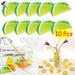 PULLIMORE 10 Pcs Artificial Lemon Slices Plastic Limes Orange Slice Blocks Simulation Fake Lemon Slices Home Decor (Green)