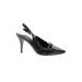 White House Black Market Heels: Pumps Stiletto Cocktail Party Black Print Shoes - Women's Size 7 - Pointed Toe