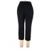 Classiques Entier Wool Pants - Mid/Reg Rise Straight Leg Cropped: Black Bottoms - Women's Size 12