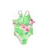 Penelope Mack One Piece Swimsuit: Green Tropical Sporting & Activewear - Size 2Toddler