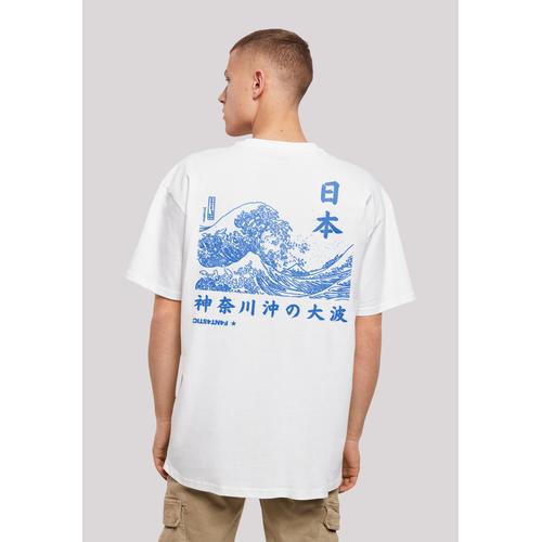 „T-Shirt F4NT4STIC „“Kanagawa Welle““ Gr. 4XL, weiß Herren Shirts T-Shirts Print“