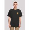 T-Shirt F4NT4STIC "Rubber Duck Wizard OVERSIZE TEE", Herren, Gr. XS, schwarz, Obermaterial: 100% Baumwolle, casual, oversize, Rundhals, Kurzarm ohne Bündchen, Shirts, Print