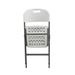 Inbox Zero Aniston Heavy Capacity Commercial Event Party Dining Resin Seat Stackable Folding Chairs Plastic/Resin in White | Wayfair