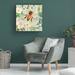 Winston Porter Bee White Flowers - Wrapped Canvas Print Canvas, Cotton in Brown/Green/Orange | 24 H x 24 W x 2 D in | Wayfair
