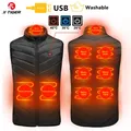 X-TIGER 9/2 Places métropolitain Veste Hommes Femmes USB Électrique Thermique Chaud html Manteau