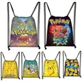 Sac à Dos Pokémon Pikachu en Polyester Fourre-tout de Poche Fourre-tout de Proximité Modèle en