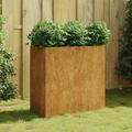 vidaXL Planter 80x40x80 cm Corten Steel