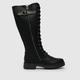 Blowfish Malibu rias lace knee high boots in black