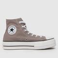 Converse all star lift trainers in taupe