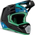 FOX V1 Ballast MIPS Casque de motocross, noir-vert-bleu, taille M