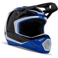 FOX V1 Nitro MIPS Motocross Helm, schwarz-weiss-blau, Größe L