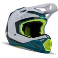 FOX V1 Nitro MIPS Motocross Helm, schwarz-weiss-grün-blau, Größe 2XL
