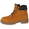 Winterboots TOM TAILOR, Kinder, Gr. 33, bunt (camelfarben, dunkelbraun), Lederimitat, Textil, sportlich, Schuhe, mit weich abgepolstertem Schaftrand