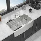 33 Drop in Farmhouse Sink - 33*22*10 Inch Kitchen Sink Stainless Steel 16 gauge Topmount Apron Front Kitchen Sink