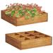 vidaXL Herb Garden Raised Bed Solid Wood Acacia 23.6"x23.6"x5.9" - 23.6" x 23.6" x 5.9"