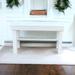 Farmhouse Rustic Solid Wood Entry Bench