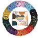 ADRIONE Trendy Hair Ties for Women Girls 150 Pack Ponytail Holders for 2023/2024 Trend 4mm Hair Elastics Bands Ouchless Pony Tails Hair Ties for Thick Thin Fine Hair Accessories for Women Girls