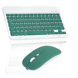 Rechargeable Bluetooth Keyboard and Mouse Combo Ultra Slim Full-Size Keyboard and Mouse for Apple MacBook Pro MC976LL/A Laptop and All Bluetooth Enabled Mac/Tablet/iPad/PC/Laptop - Jade Green