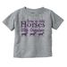 Born To Ride Horses With Grandma Toddler Boy Girl T Shirt Infant Toddler Brisco Brands 2T