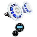 2) Infinity KAPPA 8130M 8 500w Marine Speakers w/LED s+Bluetooth Gauge Receiver