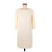 Ann Taylor Casual Dress - Shift: Ivory Dresses - Women's Size 6 Petite
