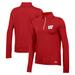 Women's Under Armour Red Wisconsin Badgers Gameday Knockout Quarter-Zip Top