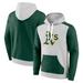 Men's Fanatics Branded Gray/Green Oakland Athletics Arctic Pullover Hoodie