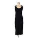 Zara Casual Dress - Midi Scoop Neck Sleeveless: Black Print Dresses - Women's Size X-Small