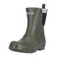 MOLS Damen Damen Gummistiefel Suburbs I Wasserdichte kurze Regenstiefel aus Naturkautschuk mit maximalem Tragekomfort 3038 Olive Night 36