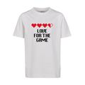 Kurzarmshirt MISTERTEE "Kinder Kids Love for The Game Tee" Gr. 110/116, weiß (white) Jungen Shirts T-Shirts