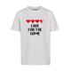 Kurzarmshirt MISTERTEE "Kinder Kids Love for The Game Tee" Gr. 110/116, weiß (white) Jungen Shirts T-Shirts