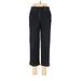 Lizwear by Liz Claiborne Casual Pants - Mid/Reg Rise Straight Leg Cropped: Blue Bottoms - Women's Size 8