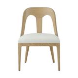 Theodore Alexander Essence Queen Anne Back Side Chair in Marshmallow/Blonde Wood/Fabric in Brown | 34 H x 23 W x 24 D in | Wayfair TA40041.1CNB