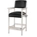 Alcott Hill® Yolanda Spectator Chair Wood/Upholstered/Leather in White | Wayfair 4C9AC75BA8DF49D2A3D53B17E0C15B2C