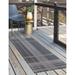 Gray 30 x 0.08 in Area Rug - The Twillery Co.® Cedrick Southwestern Indoor/Outdoor Area Rug Polyester | 30 W x 0.08 D in | Wayfair