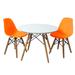 Isabelle & Max™ Townson Solid Wood Round Play Table Chair Set Wood in Orange/White | 18 H x 24 W in | Wayfair 7A3CAE353DBE4FB88A3AE3138C402F30