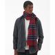 Barbour WOOL CASHMERE TARTAN SCARF - RED TARTAN / ONE SIZE