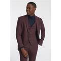 Ben Sherman Berry Texture Semi Plain Red Men's Suit Jacket