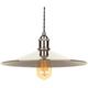 Litecraft - Ciana Light Shade Wide Fisherman Easy Fit Lampshade - Polished Nickel